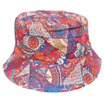 499-14 PRINTED REVERSABLE SUMMER BUCKET HAT - Image 1