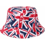 499-17 UNION JACK REVERSABLE SUMMER BUCKET HAT - Image 1