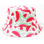 499-7 WATERMELON REVERSABLE SUMMER BUCKET HAT - Image 1