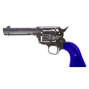 King Arms SAA .45 Peacemaker Airsoft Gas Revolver S BK2 V2 – Two Tone Black Blue