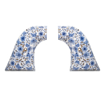 GRIP PANEL FOR KING ARMS SAA.45 REVOLVER SERIES – BLUE-WHITE PORCELAIN PATTERN - Image 1