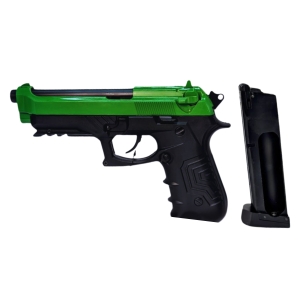 HGC173 HFC Airsoft Co2 Blowback Pistol With Hard Case Green Two Tone