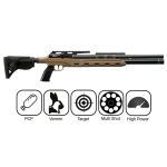 SNOWPEAK M50 MULTISHOT PCP AIR RIFLE .177 TAN - Image 1