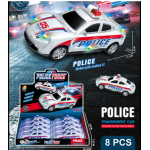 3319-1 Pack of 8 Battery Operated Police Car - Image 1