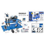 819B POLICE PARKING LOT PLAY SET WITH METAL CARS & METAL PLANE - Image 1