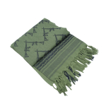 TX GUN DESIGN SQUARE SCARF - Green - Image 2