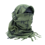 TX GUN DESIGN SQUARE SCARF - Green - Image 4