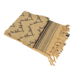 TX GUN DESIGN SQUARE SCARF - TAN - Image 2