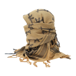 TX GUN DESIGN SQUARE SCARF - TAN - Image 3