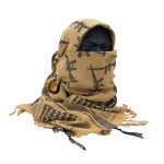 TX GUN DESIGN SQUARE SCARF - TAN - Image 6