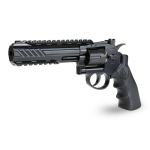 KL HERC 6 AIRGUN REVOLVER CO2 DUAL AMMO BLACK TITAN WITH HARD CASE - Image 1