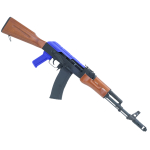 SRC AK74 GBB AIRSOFT GUN FULL METAL AND REAL WOOD GAS BLOWBACK TWO TONE - Image 1