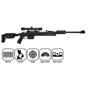MILBRO ROUGE BREAK BARREL AIR RIFLE TACTICAL STOCK .22