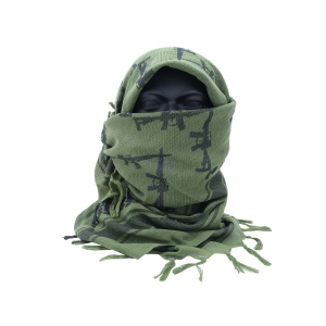 TX GUN DESIGN SQUARE SCARF - Green