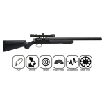 REMINGTON VOUGHT PCP AIR RIFLE BLACK SYNTHETIC STOCK .22 - Image 1