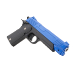 G38 Galaxy Airsoft Metal Spring Pistol - Two Tone - Image 3