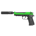 SR92 X2 GAS AIRSOFT PISTOL WITH SILENCER - Image 1