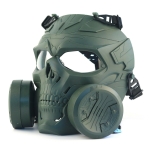M038GR M10 AIRSOFT FULL FACE PROTECTION MASK WITH AIR FILTERS - GREEN - Image 1