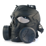 M038BK M10 AIRSOFT FULL FACE PROTECTION MASK WITH AIR FILTERS - BLACK - Image 1