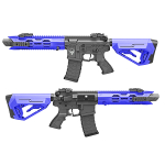 HB201 HFC Tactical AEG Airsoft Rifle Black Blue - Image 2