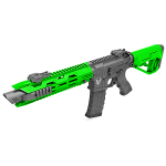 HB201 HFC Tactical AEG Airsoft Rifle Black Green - Image 1