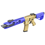 HB201 HFC Tactical AEG Airsoft Rifle Tan Blue - Image 1
