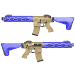 HB202 HFC Tactical AEG Airsoft Rifle Tan Blue - Image 2