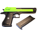 HG195 Desert Eagle Gas Pistol - GREEN TWO TONE - Image 3
