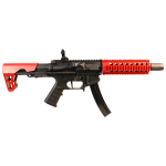 KING ARMS PDW 9MM SBR LONG AIRSOFT AEG RIFLE RED - Image 2