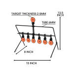 105515-6 Trimex Arms Rotating Spinner Self-Resetting Meatal Shooting Target - 6+1 - Image 2