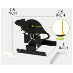 133872 Trimex Arms Knockdown Mouse Field Game Shooting Target with Cord - Image 3