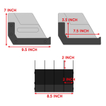 SQ-4ABS Trimex Arms 4-Pistol Rack Handgun Display and Storage - Image 2