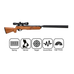 Remington Tyrant Air Rifle with Wood Stock and Scope .22 - Image 1