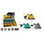 8801A Pack of 12 Friction Construction Trucks - Image 1