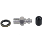 TX-XBD-14 Trimex Arms Quick Coupler Plug with Check Valve and Cover Cap – Standard 1/8 BSP - Image 2