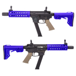 Bulldog TWS 9mm Carbine GBB Lite Two Tone Black Blue With Tan Grip - Image 1