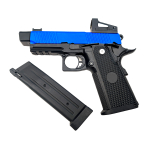 WELL G5.1B Blowback 3.25 Comp Airsoft Co2 Two Tone Pistol With Sight - Image 3