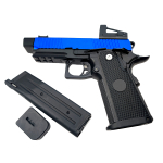 WELL G5.1B Blowback 3.25 Comp Airsoft Co2 Two Tone Pistol With Sight - Image 5