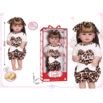 A919E 22 Inches Full Vinyl Baby Doll with Colorful Gift Box & Accessories - Image 1
