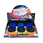 HX117MY-CL Pack of 6 50mm 4 Part Metal Tobacco Grinder - Image 2