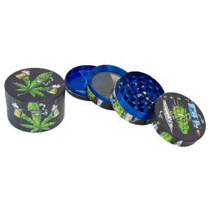 HXZP52-6MY Pack of 12 50mm 4 Part Metal Grinder