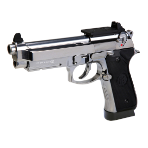 KL92A1 Silver Optic Ready 4.5mm Co2 Blowback Air pistol With Hard Case