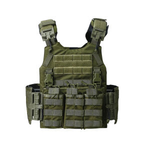 V052 Tactical MOLLE Plate Carrier Vest – Airsoft Combat Vest - Green