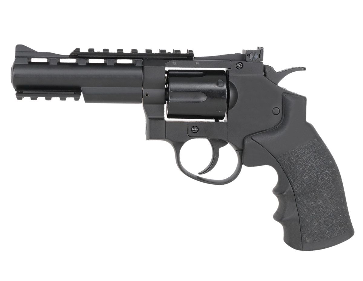Revolver 4 Inch Magnum 4 Inch Co2 4.5 mm Air Revolver With Pistol Bag - Trimex Wholesale UK