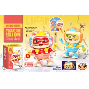 62928 Battery Operated Dancing Cartoon Lion Toy with Music & Flashing Lights
