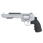 6 Inch Co2 4.5 mm Air Revolver silver With Hard Case - Image 1