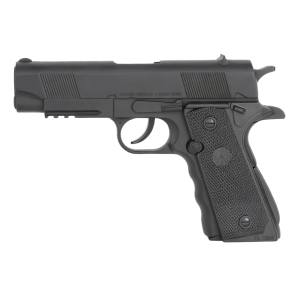 S1911 4.5 mm Full Metal CO2 Non‑Blowback Air Pistol In Black With Pistol Bag