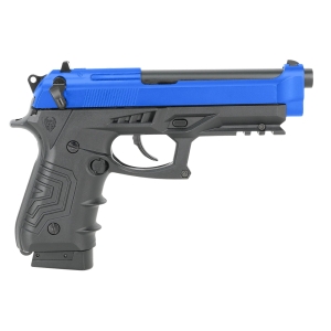 HG173 HFC Airsoft Gas Pistol With Hard Case - Black/Blue