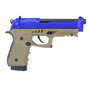 HGC173 HFC Airsoft Co2 Pistol With Hard Case Tan Two Tone - Tan/Blue