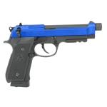 HGC198 HFC Airsoft Co2 Pistol With Hard Case - Black/Blue - Image 1
